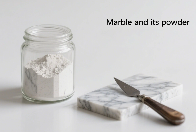 marble and marble powder