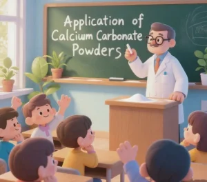Polvos de carbonato de calcio