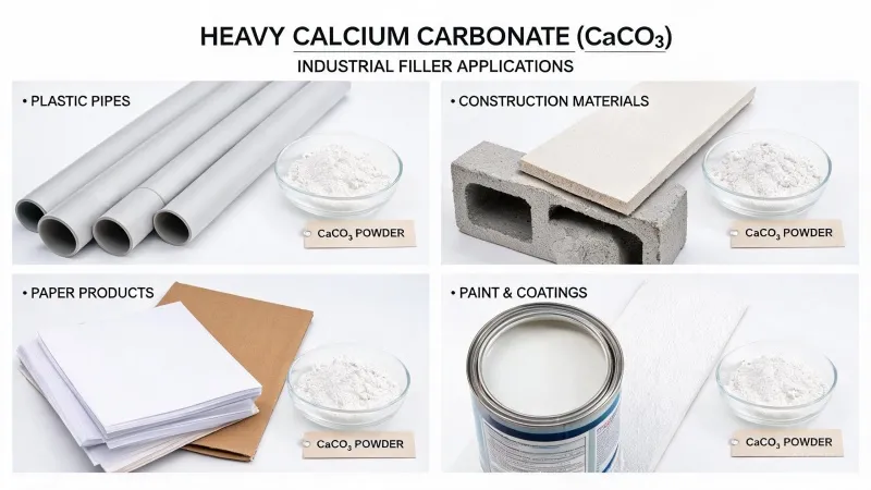Ứng dụng đa dạng của bột canxi cacbonat nặng